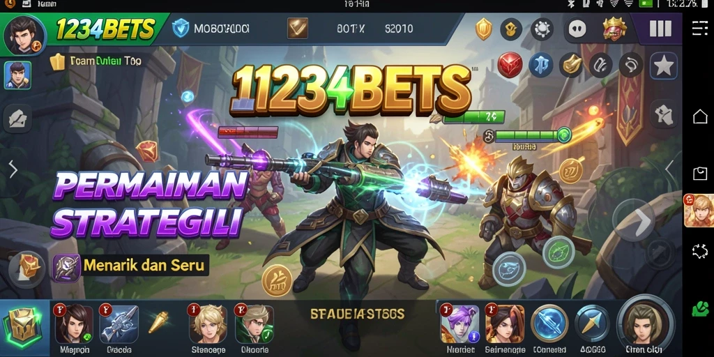 Gameplay seru dalam 1234BETS dengan grafis menawan.