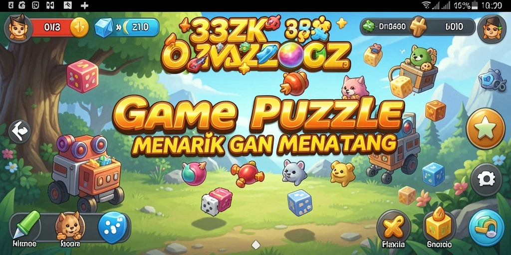 Tampilan gameplay menarik dari 33ZK dalam aksi Puzzle.