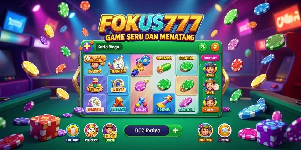 Screenshot gameplay FOKUS777 menampilkan momen seru dalam permainan Bingo.