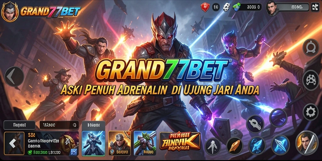 Tampilan gameplay seru dari GRAND77BET saat aksi berlangsung.