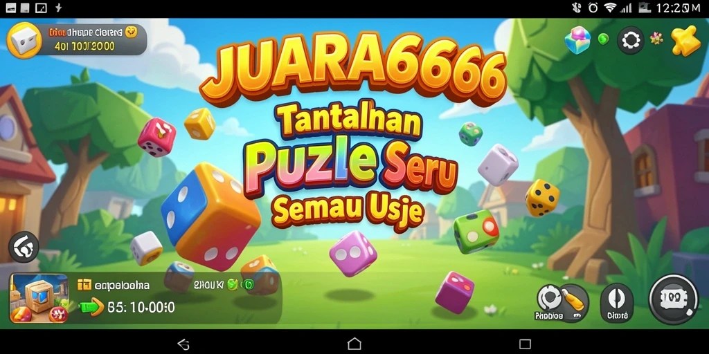 Tampilan gameplay JUARA666 yang menarik dan penuh warna.