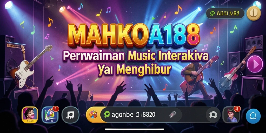 Tampilan menarik dari gameplay MAHKOTA188 yang penuh musik.