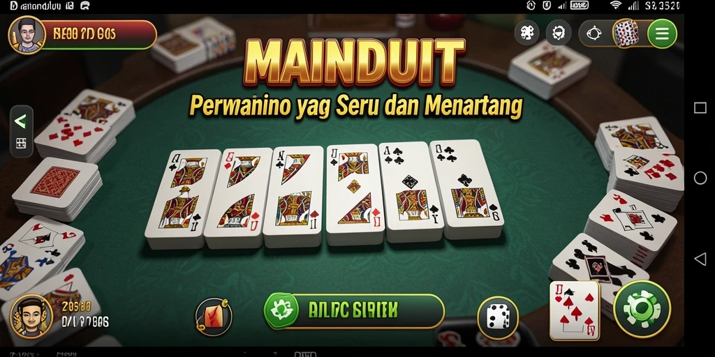 Screenshot gameplay MAINDUIT yang menunjukkan keseruan permainan Domino.
