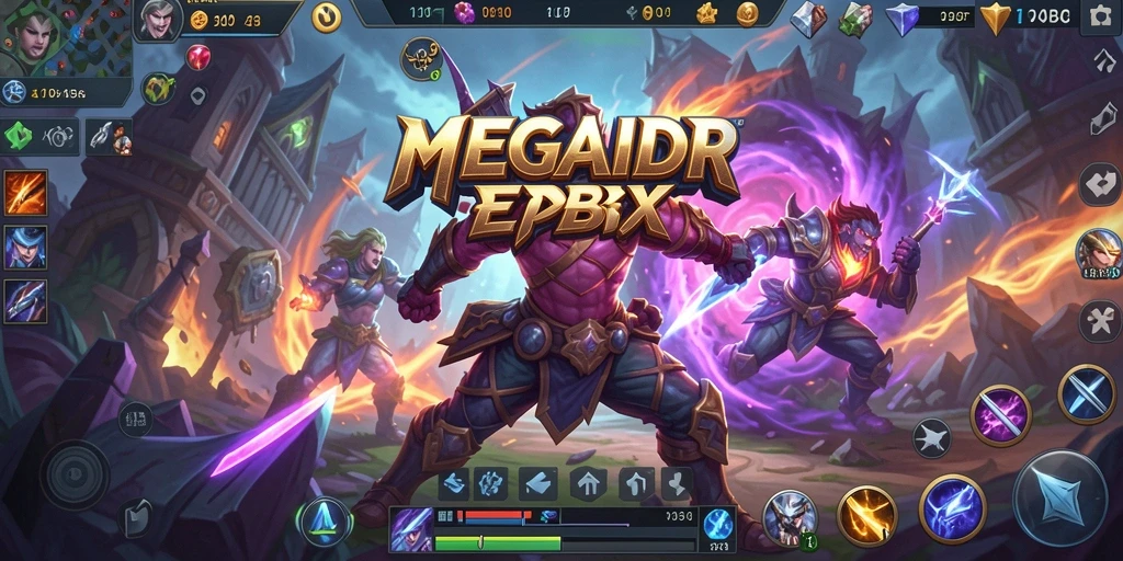 Tampilan seru gameplay di MEGAIDR dengan pertarungan strategis.