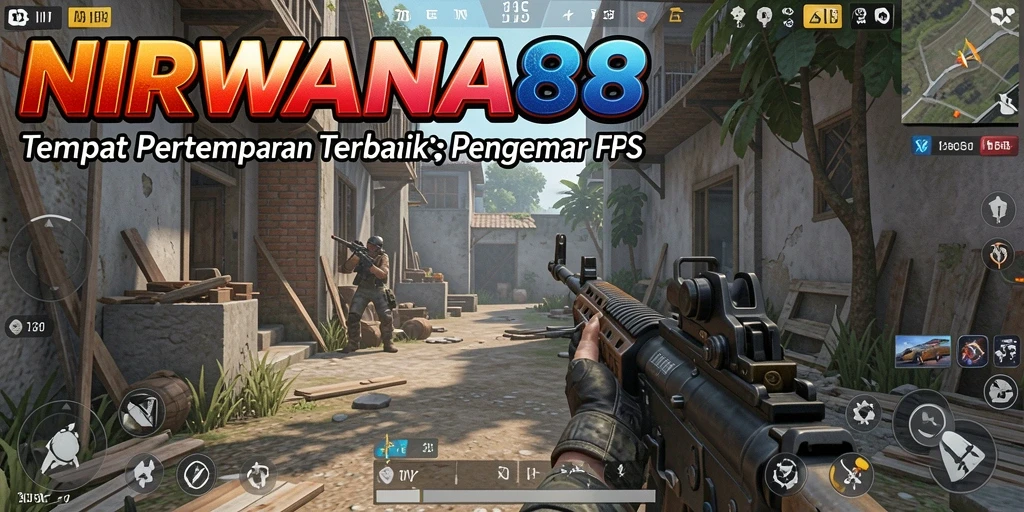 Screenshot gameplay menampilkan pertempuran intens dalam NIRWANA88.