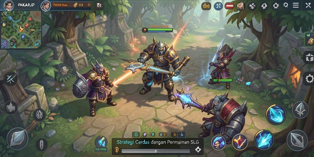 Tampilan gameplay PAKARJP dengan grafis menarik dan strategi mendalam.
