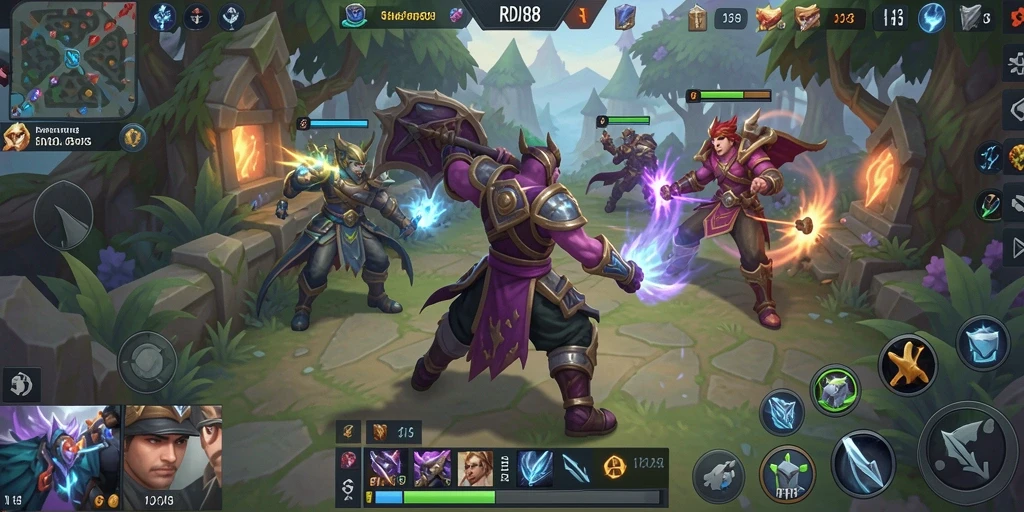 Gameplay seru RDI88 dengan pertarungan mendebarkan.