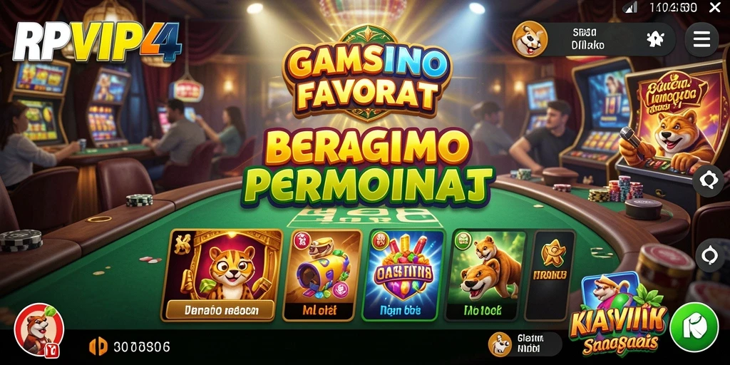 Tampilan gameplay menarik dari RPVIP4, menawarkan pengalaman Kasino yang seru.