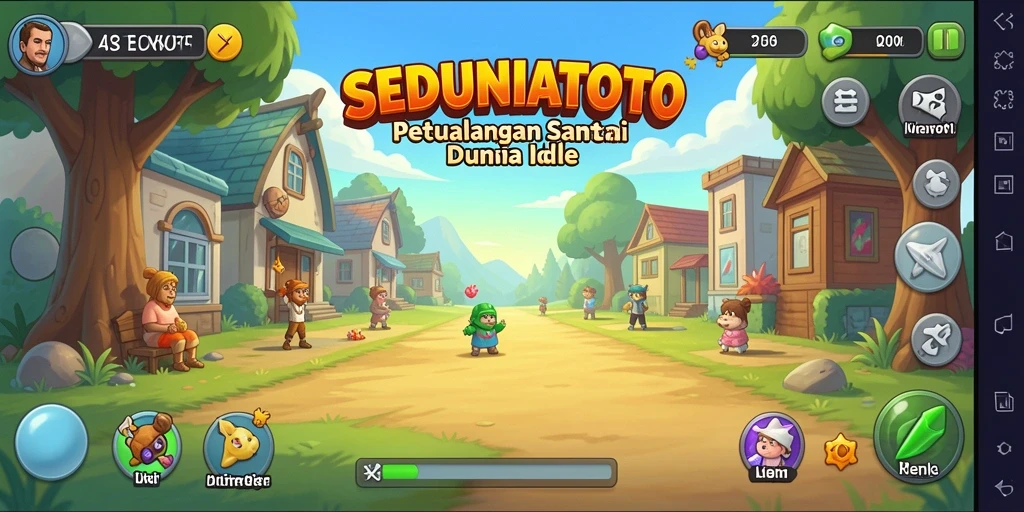 Screenshot SEDUNIATOTO menampilkan gameplay yang santai dan menyenangkan.