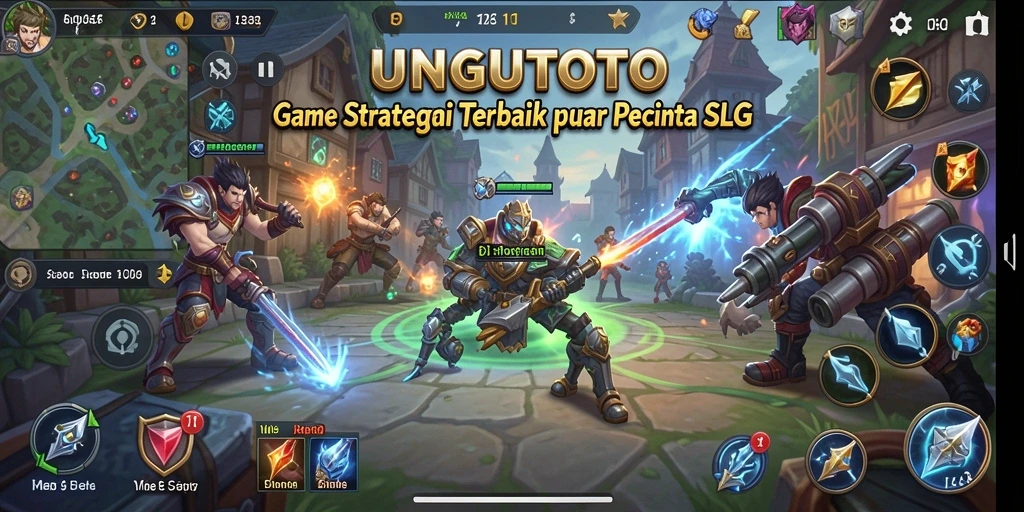 Tampilan gameplay <strong>UNGUTOTO</strong> dengan strategi dan pertarungan seru.