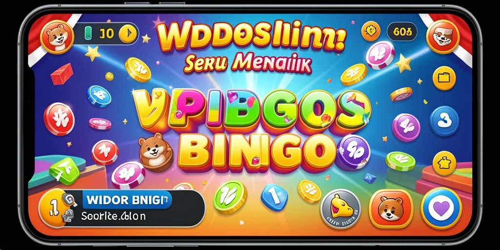 Screenshot utama WDBOS menunjukkan gameplay Bingo yang penuh warna.